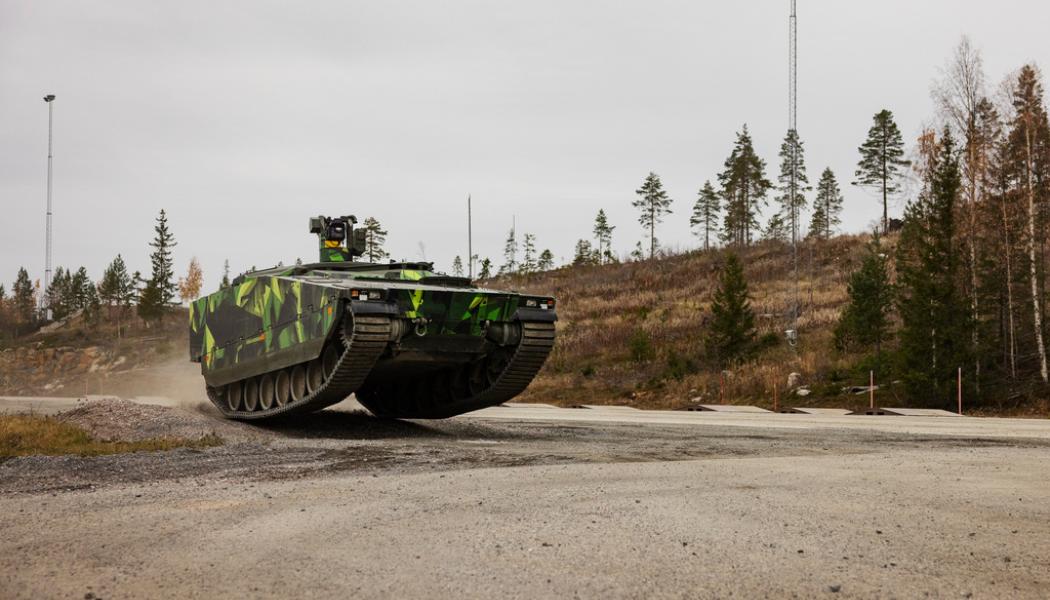 Emma-Sofia Olsson/SvD/TT: BAE Systems Hägglunds i Örnsköldsvik tillverkar bland annat Stridsfordon 90. Arkivbild.