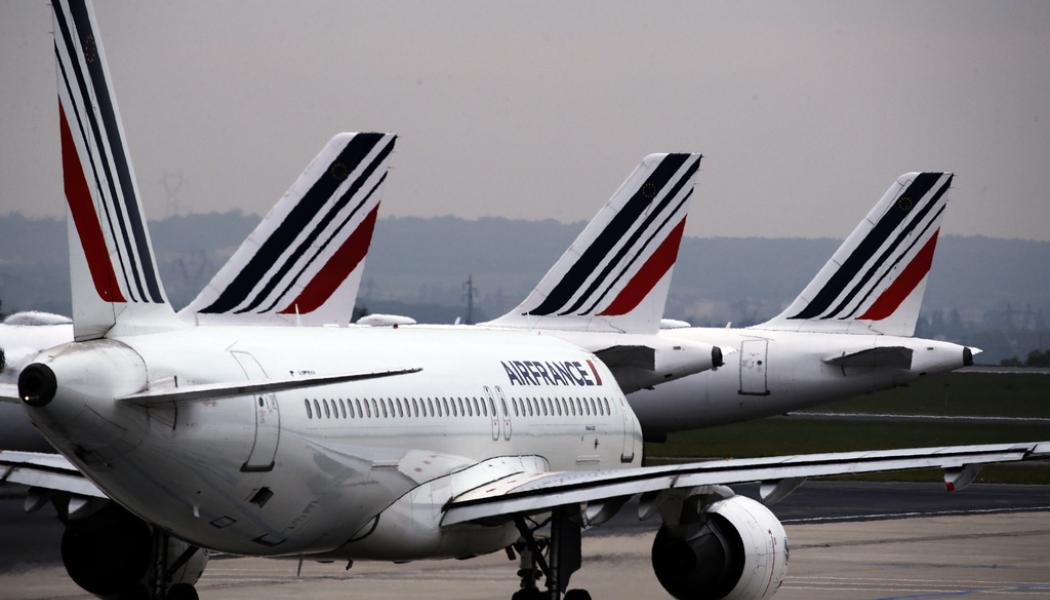 Christophe Ena AP/TT: Högre kostnader och effekter av ökade geopolitiska spänningar slår mot Air France-KLM:s resultat. Arkivbild