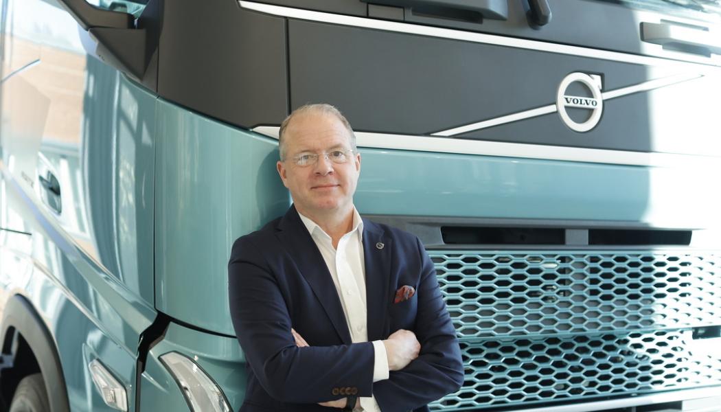 Adam Ihse/TT: En nöjd Volvo-vd, Martin Lundstedt. Arkivbild.