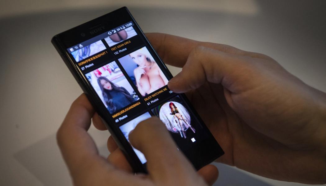 Jessica Gow/TT: Pornhub gillar inte EU-reglerna. Arkivbild.