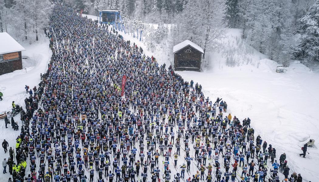 Första backen i Vasaloppet 2026. Foto: Vasaloppet