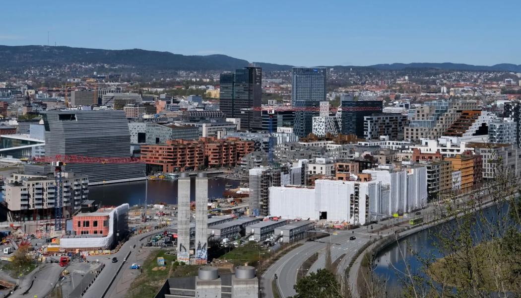 Trots att stora delar av Bjørvika redan är färdigbyggda fortsätter expansionen.  Foto: Oslo S Utvikling, 