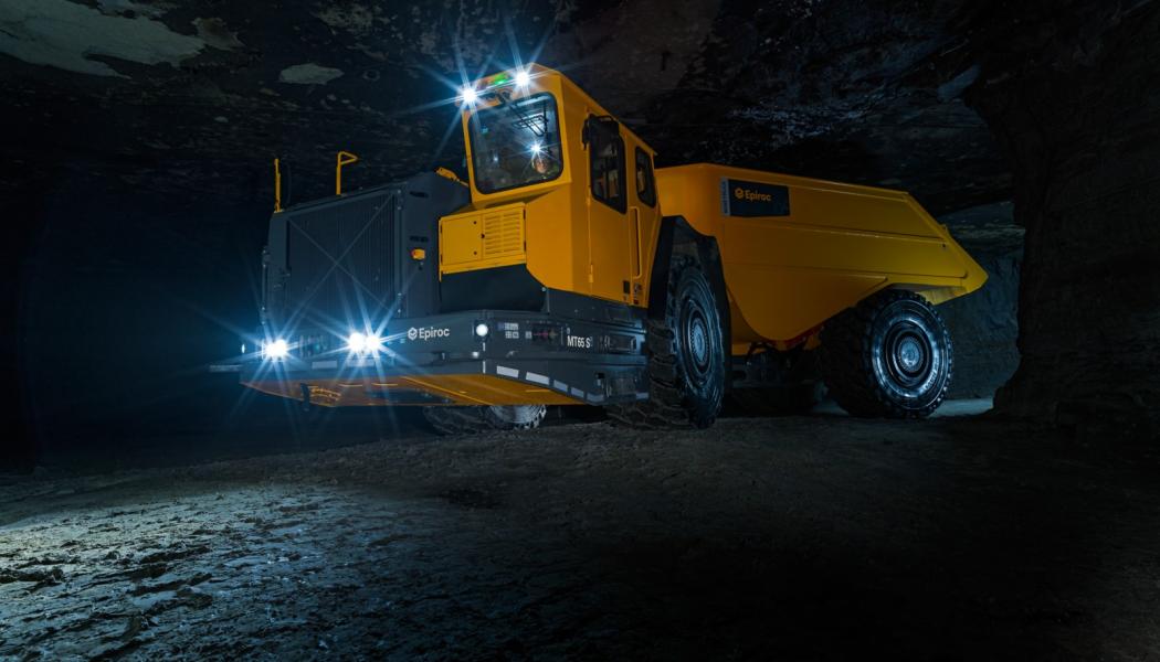 Epirocs gruvtruck Minetruck MT65 S. Foto: Epiroc