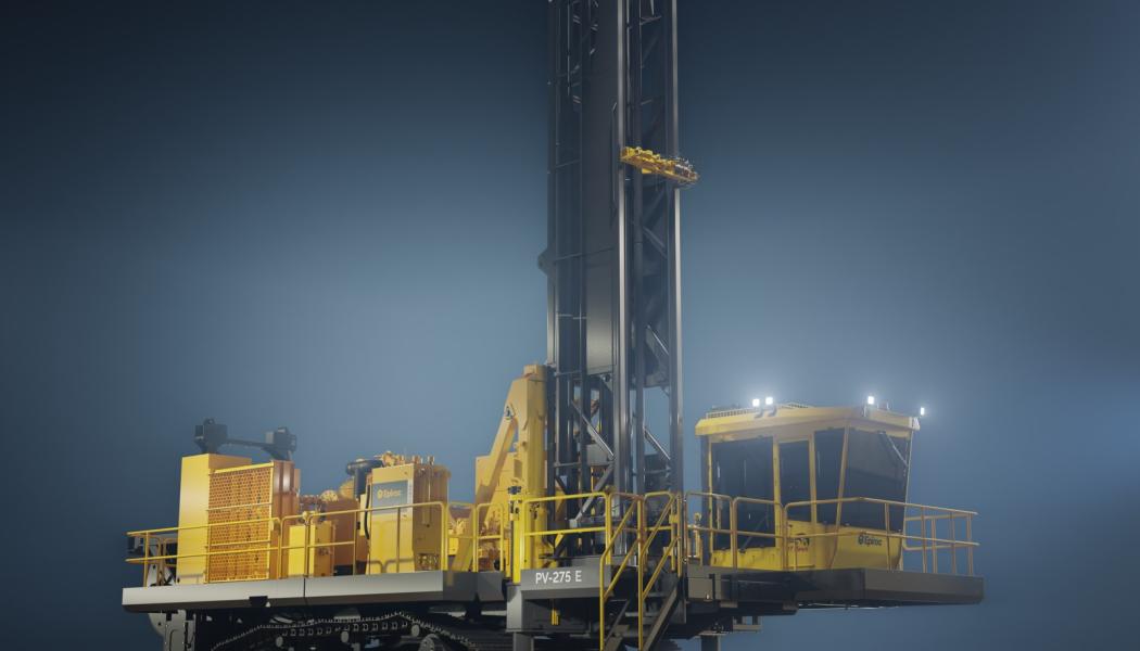Epiroc’s Pit Viper 275 E blasthole drill rig. Photo: Epiroc