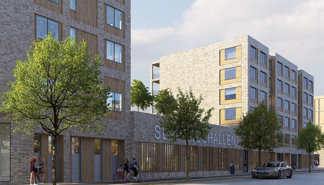 Rendering över Slakthushallen. Foto: K2A