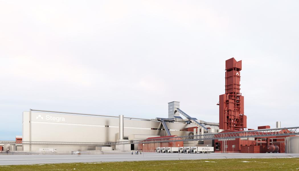 Stegra DR tower and melt shop vision image. Photo: Stegra