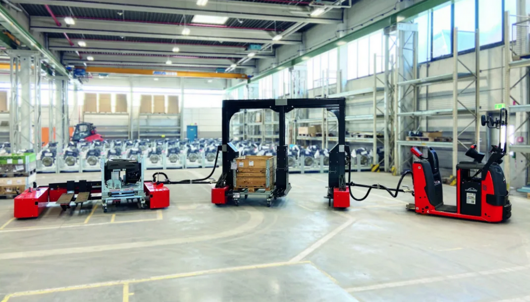Den nya vagnserien från Linde optimerar de interna godstransporterna ytterligare. Foto: Linde