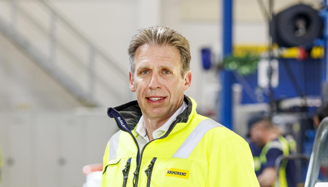 Jens Sjöberg, vd Ramirent. Pressbild: Ramirent
