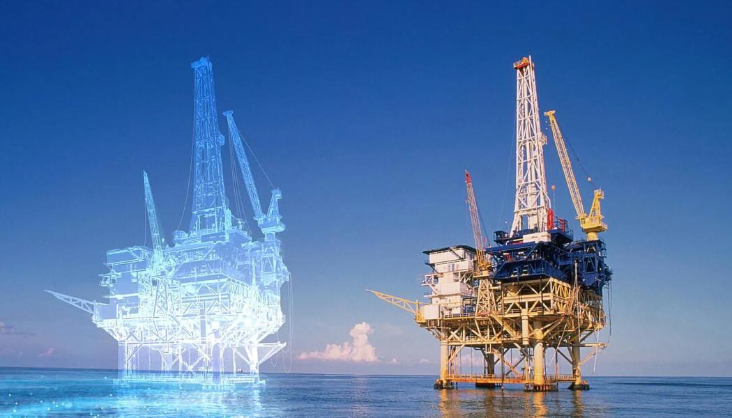 Digitala tvillingar av oljeborrtorn. Credit: Creative Commons Lic. CC BY-SA 4.0