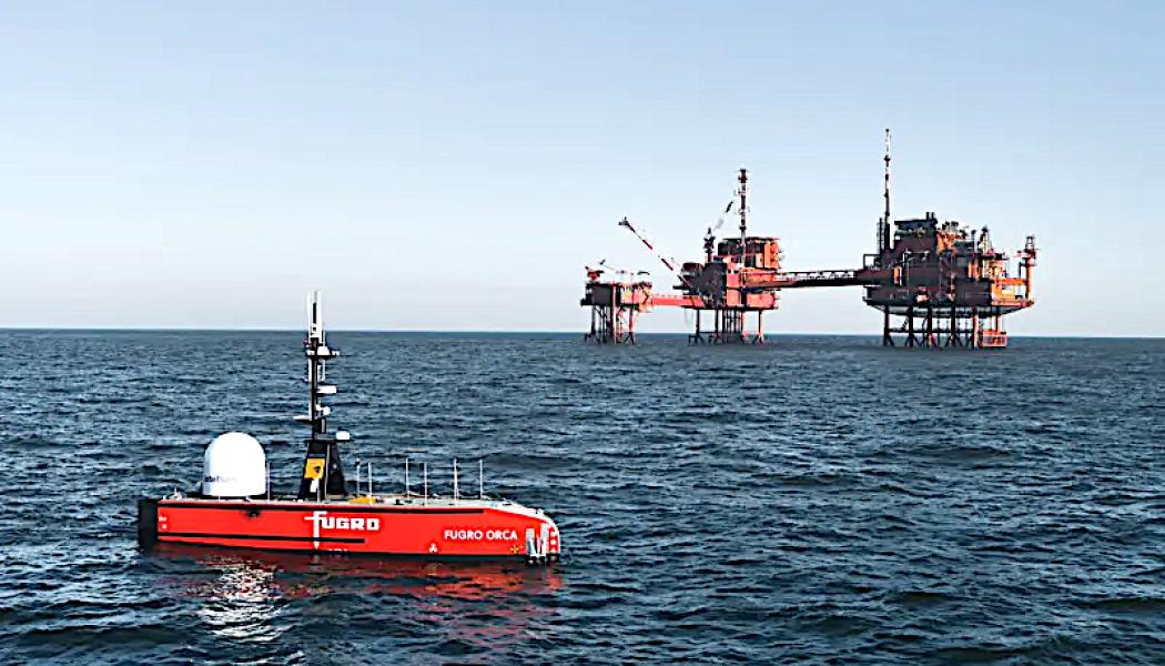 Fugro tillhandahåller obemannat ytfartyg för säkrare och mer hållbara inspektioner till havs. Foto: Fugro