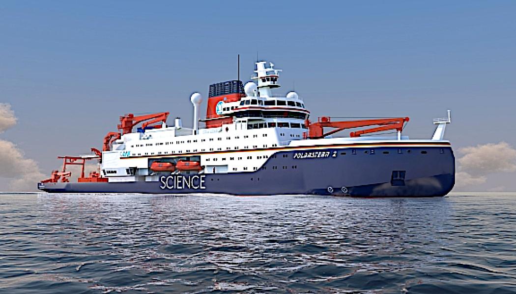 Så här ska skeppet se ut: Den nya Polarstern kommer att kunna tillbringa mer än 300 dagar per år till sjöss.
Foto: Thyssenkrupp Marine Systems