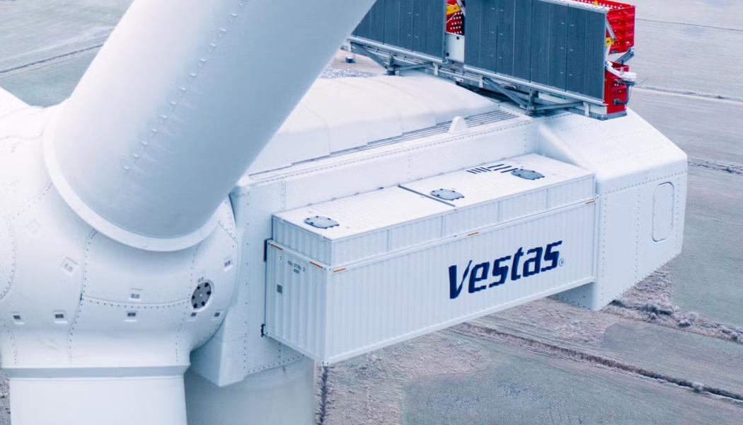 Prototyp av en v236-15 MW Vestas-vindturbin installerad i Danmark. Foto: Vestas