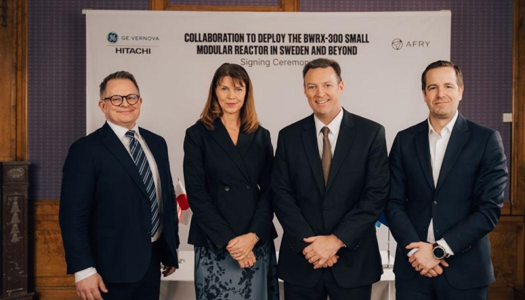 AFRY har ingått ett icke-exklusivt samarbete med GE Vernova Hitachi Nuclear Energy. Pressbild, AFRY