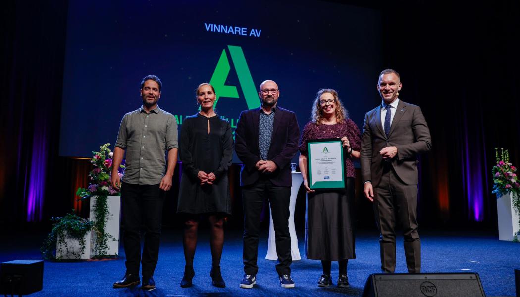 Utmärkelsen AI i samhällets tjänst delas ut för första gången under Kvalitetsmässan 2025. Foto: Svenska Mässan Gothia Towers