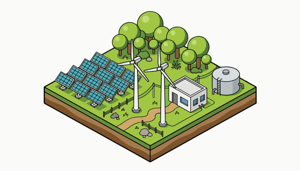Olika energikällor.  Illustration av: Alghozy / Unsplash