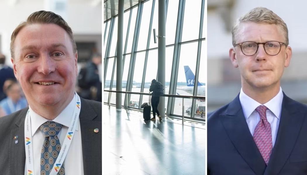Jens Sjöström, ordförande Mälardalsrådet och investeringsregionråd Region Stockholm och Kristoffer Tamsons, , ordförande i Mälardalsrådets infrastruktursamarbete En Bättre Sits och regionråd Region Stockholm. Foto: Mälardalsrådet