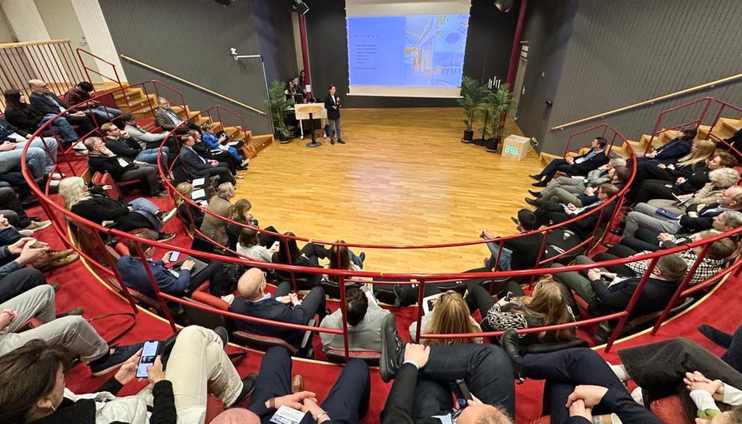 Årskonferensen hade ett fullspäckat program med flera föreläsningar. Foto: Skellefteå Science City
