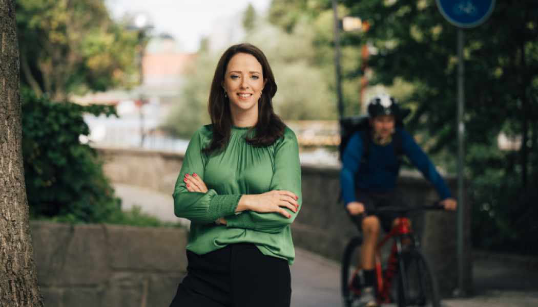 Åsa Lindhagen, miljö- och klimatborgarråd. Pressbild: Miljöpartiet de gröna