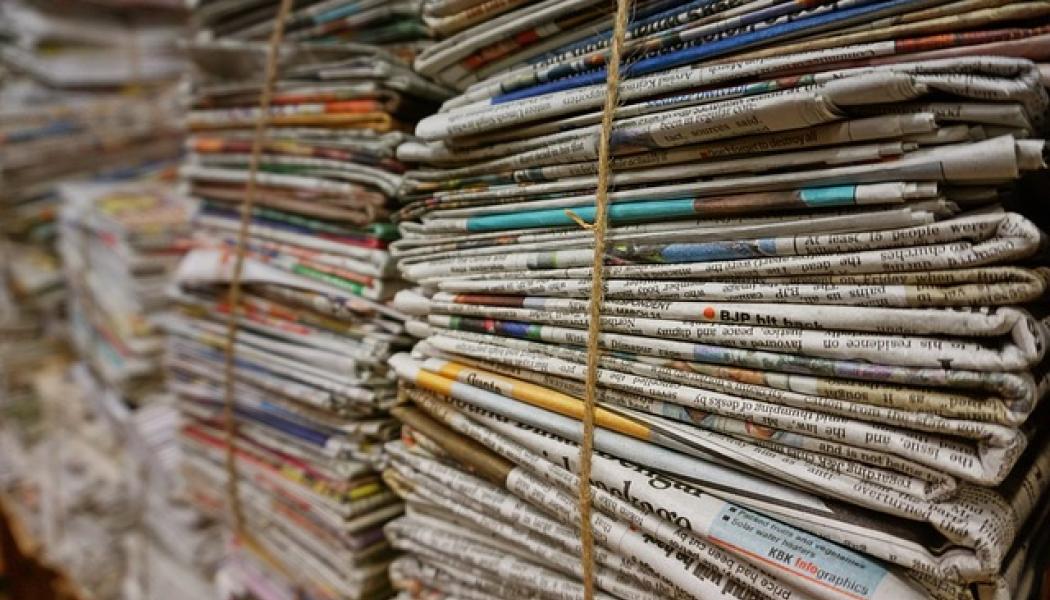 Gamla tidningar. Symbolbild. Bild: Creative Commons Lic. Kredit:Pexels