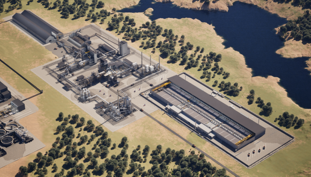 Den planerade produktionskapaciteten i det nya kopparsmältverket uppgår till 300 000 ton kopparkatoder och 1,1 miljoner ton svavelsyra per år. Foto: Metso