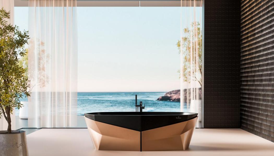 Aureas badkar. Design av Tonino Lamborghini