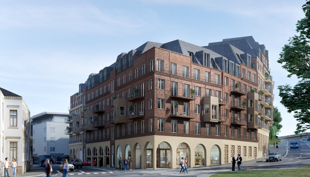 Bastionen 2025, vy fr Södergatan. Pressbild: HSB Regionalt