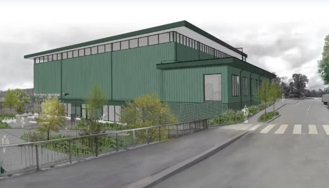 Bäverdalens idrottshall i Rågsved. Pressbild: JSB