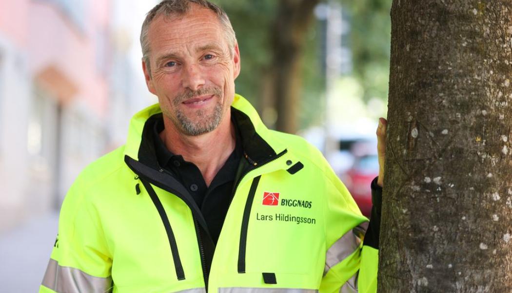 Lars Hildingsson, vice förbundsordförande Byggnads. Pressbild: Byggnads