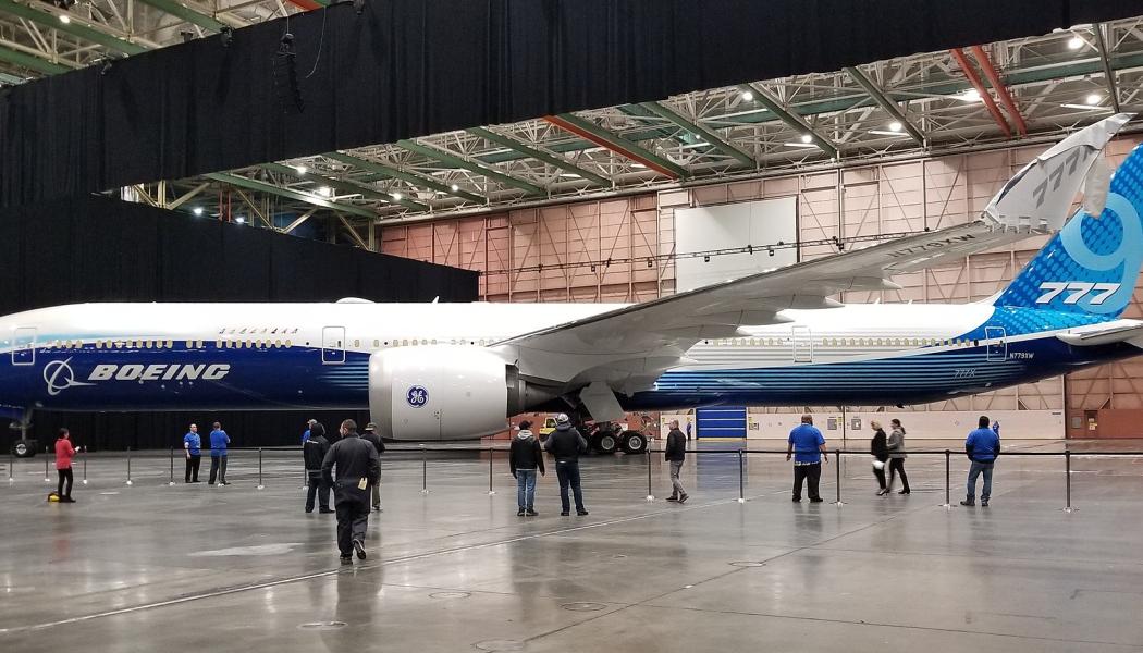Boeing-flygplan model 777-9. Foto: Dan Nevill/Wikimedia Commons