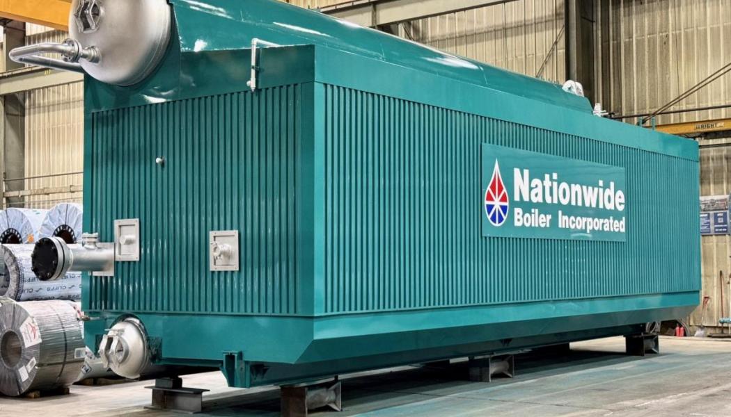  This advanced Babcock & Wilcox package watertube boiler is engineered to meet the demanding needs of industries that require high-pressure, superheated steam. Photo: Nationwide Boiler