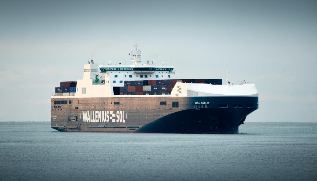 Från oktober tas flytande biogas (LBG) i bruk i fartygen Baltic Enabler och Botnia Enabler. Foto: WALLENIUS SOL 