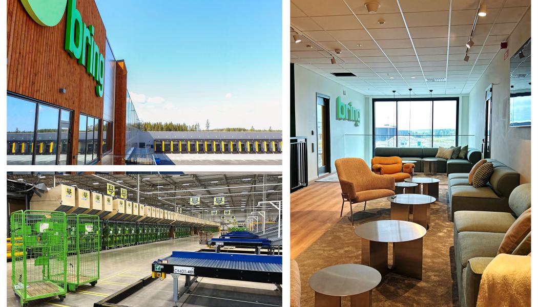 Montage från en annan av Brings terminaler. Foto: Bring