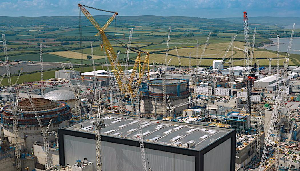 Byggnationen av brittiska kärnkraftsverket Hinkley Point C fortskrider enligt planen, Foto: EDF Energy