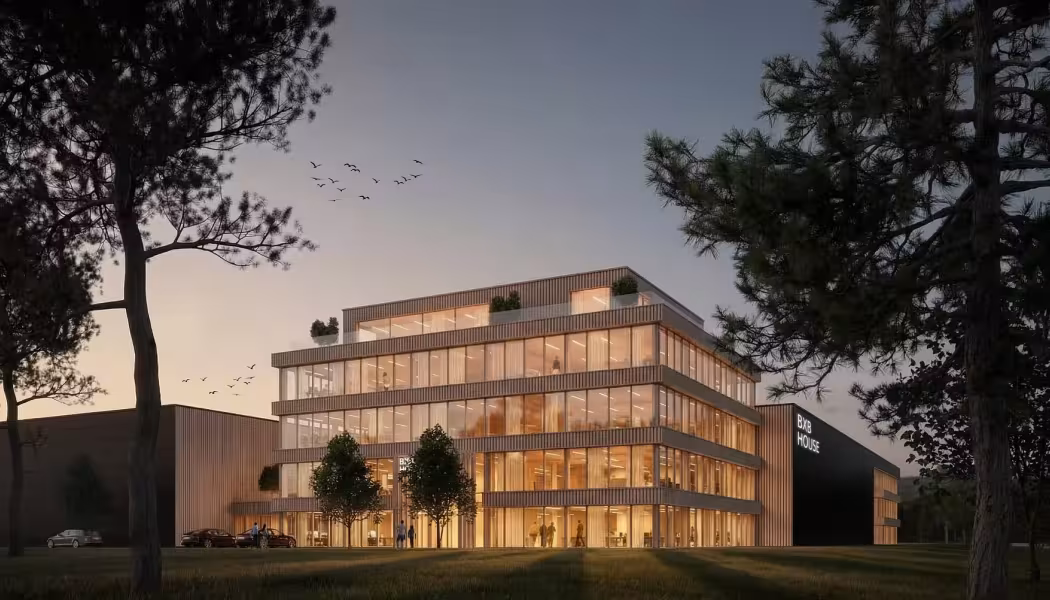 ByggArvid har fått i uppdrag av BXB att uppföra en ny kontors- och lageranläggning på Hedenstorp i Jönköping. Pressbild: Byggarvid