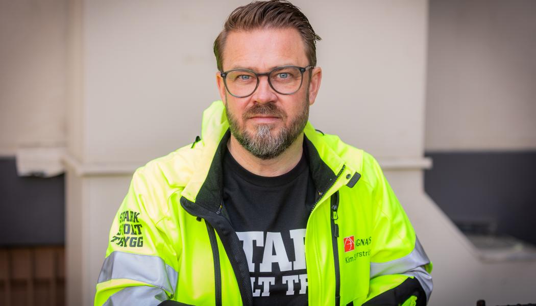 Kim Söderström, Byggnads förbundsordförande.
Foto: Terese Perman