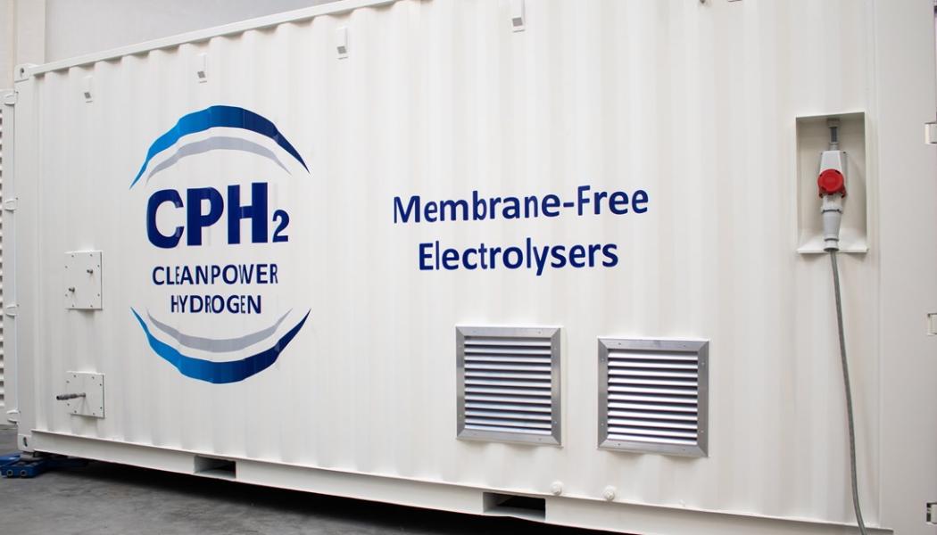 Container med en elektrolysör från  Clean Power Hydrogen (CPH2)  Foto: CPH2
