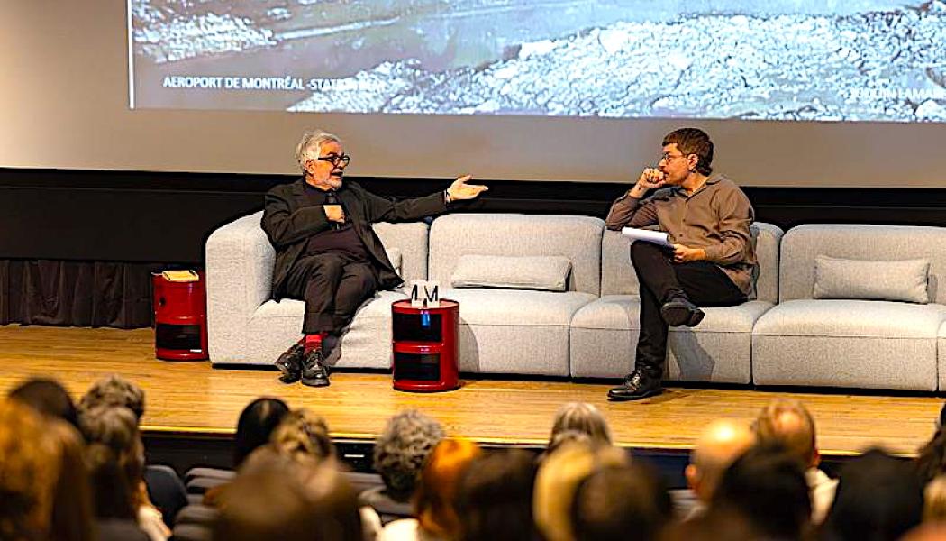 Designstorheter Gilles Saucier och Thomas Leblanc diskuterar under Index-Designs konferensdag i Montréal Museum of Fine Arts. OBS! Det finns fler bilder från Montreal Design Week i slutet av artikeln.
Foto: F-O Paquin