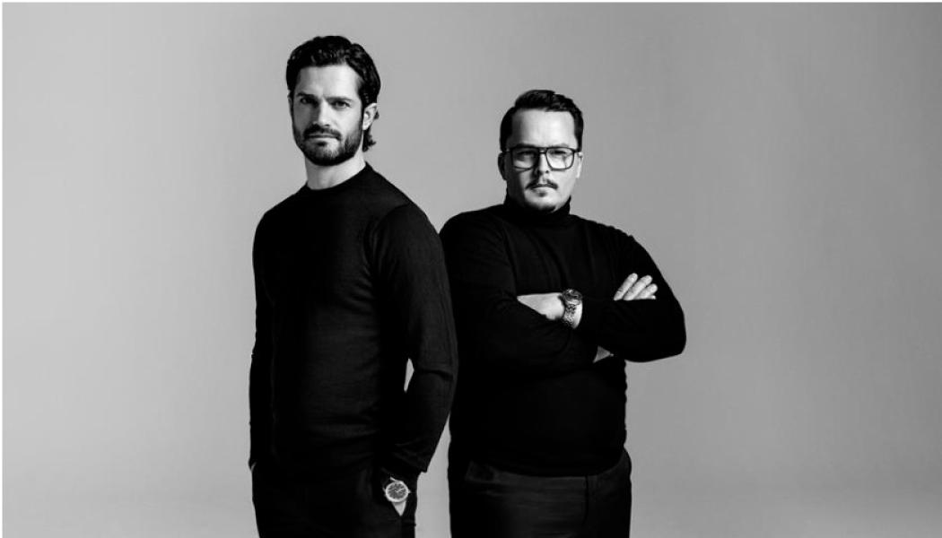 Carl Philip Bernadotte och Oscar Kylberg. 