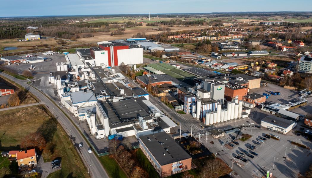 Med sina 3,2 miljarder kronor är satsningen i Götene den största enskilda investeringen som någonsin gjorts inom svensk livsmedelsproduktion, menar Arla. Foto: Arla