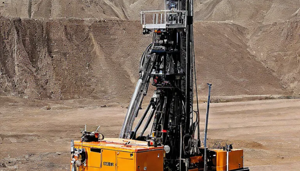 Drill rig. Ill: AI-generated image. Not a photograph. Copyright © Conventus– AI-generated content. None of the material may be reproduced or used in other contexts without written permission.
