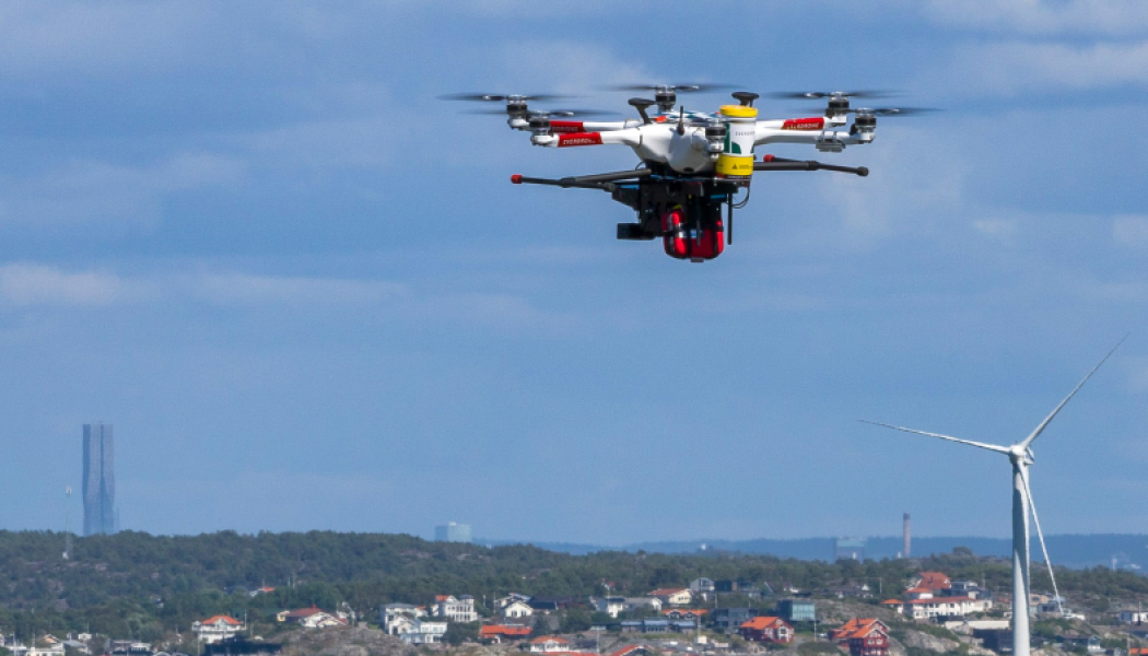Planen är att etablera totalt tio nya Skybases i regionen under sju månader. Foto: Everdrone