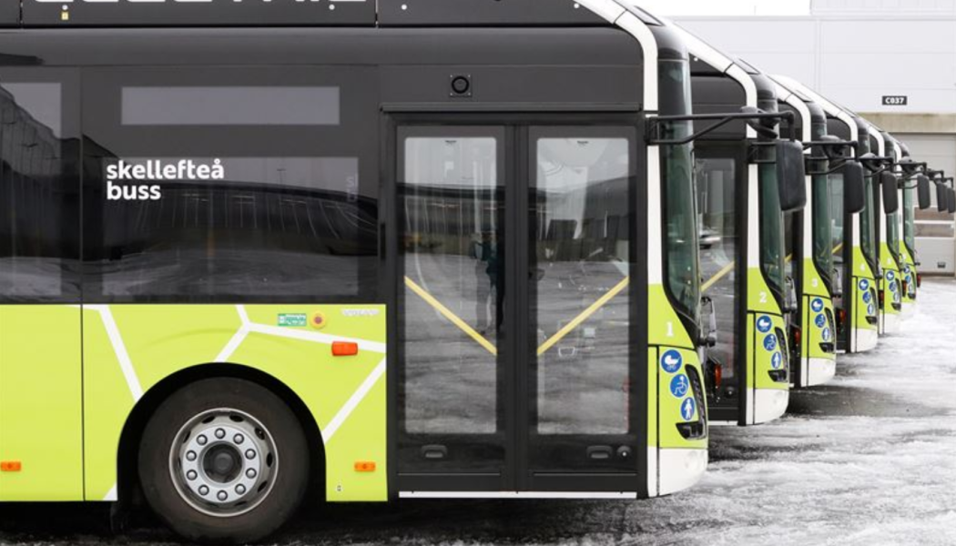 Skellefteå buss beställer sex elbussar av modellen Volvo 7900 Electric. Foto: Skellefteå buss 