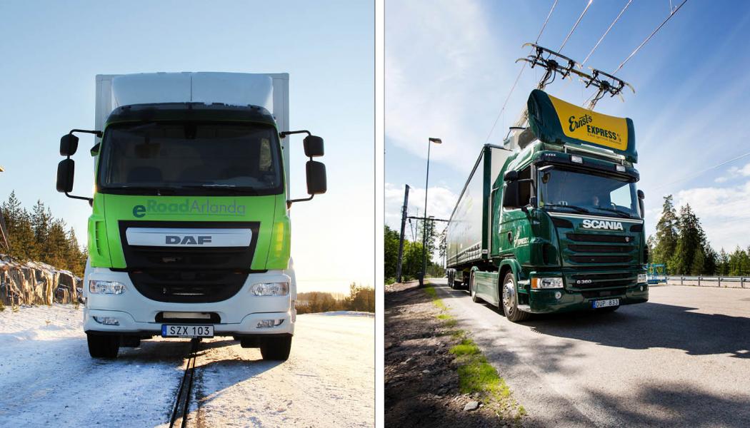 2025 kommer de första fordonen kunna rulla fram på den nya elvägen. Foto: Energimyndigheten