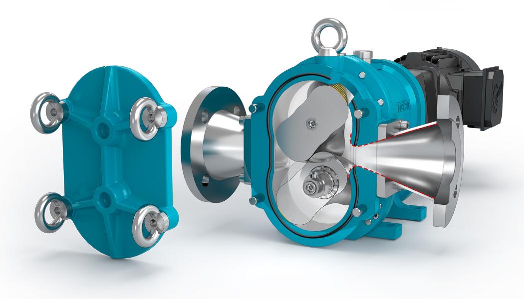 En lobrotorpump från Börger, som nu ingår i Torell Pumps sortiment på den svenska marknaden. Foto: Börger