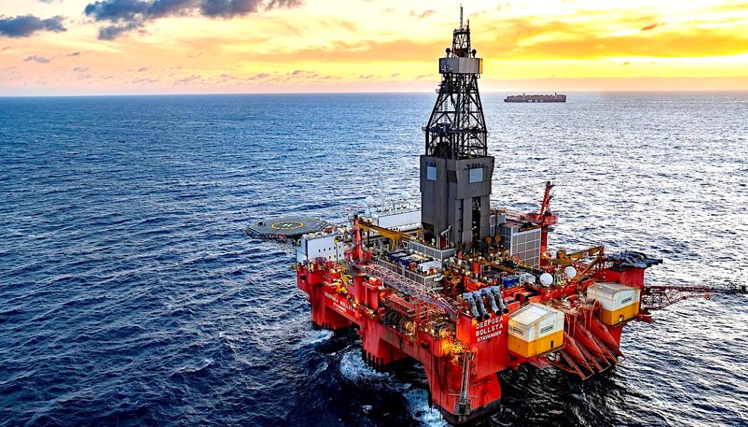 Borriggen Deepsea Bollsta används för offshoreborrning i Nordsjön. Foto: Equinor.