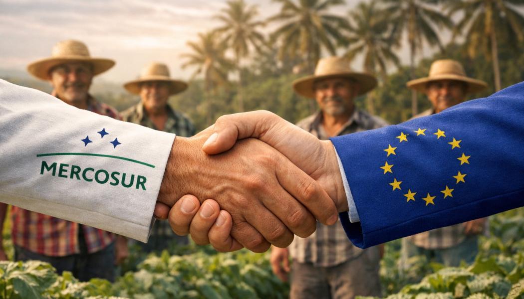 En klar majoritet av EU:s medlemsländer har valt att stödja avtalet, som ses som strategiskt viktigt i en tid av ökande globala handelsspänningar och geopolitiska blockbildningar.:Illustration: AI-genererad bild. Ej ett fotografi. Upphovsrätt © Conventus