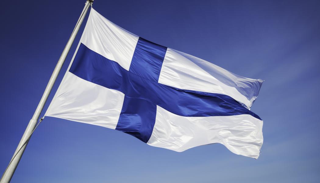 Finska flaggan. Pressbild: Rabbalshede Kraft 
