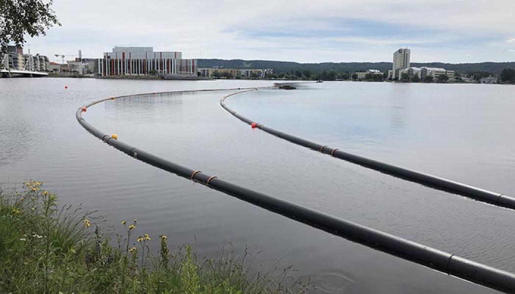 Jönköping Energi ska ersätta den befintliga sjöledningen i Munksjön. Pressbild: Jönköping Energi