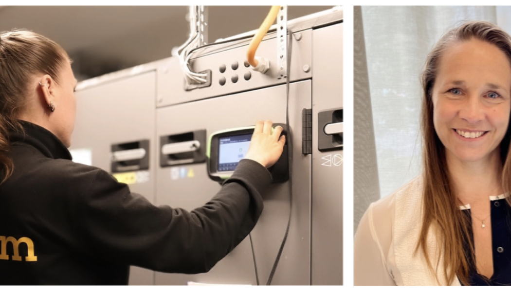 Vä; Fastighetstekniker, Hö; Ann Rastberg, Chef Tekniskförvaltning, Fastum Fotograf/Källa: Fastum