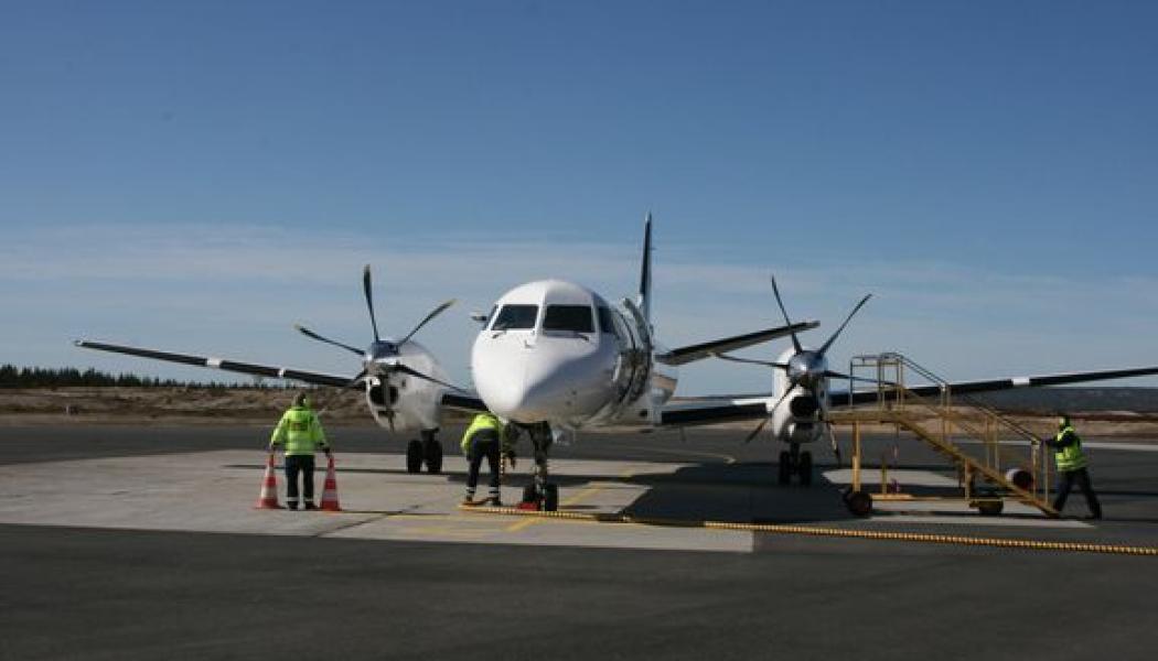 Från och med 12 juni pausas all flygtrafik mellan Örnsköldsvik och Arlanda. Foto: Örnsköldsviks kommun